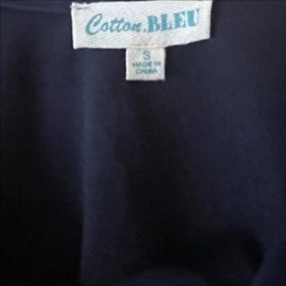 NEW Cotton Bleu Boho Lace Up Cotton Top - Picture 4 of 9